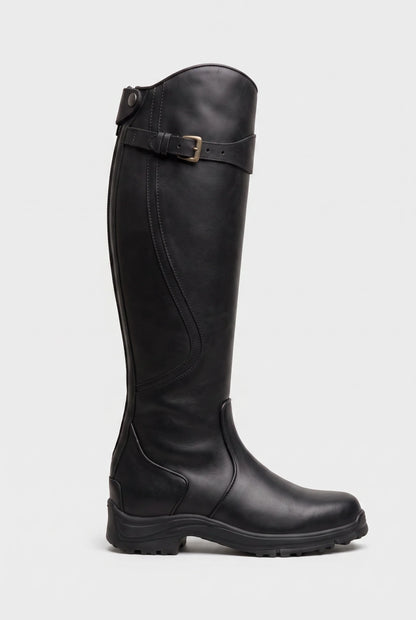 Ava | Waterproof Knee High Boots with Buckle Strap