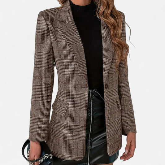 Charlotte | Plaid Blazer Single-Breasted Tailored Jacket