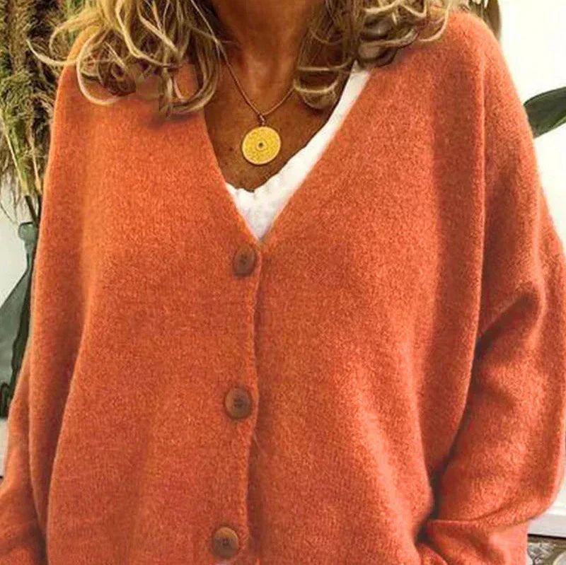 Claire | Cozy V-Neck Button Cardigan