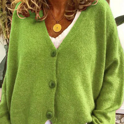 Claire | Cozy V-Neck Button Cardigan