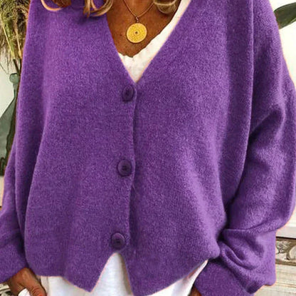 Claire | Cozy V-Neck Button Cardigan