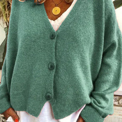 Claire | Cozy V-Neck Button Cardigan