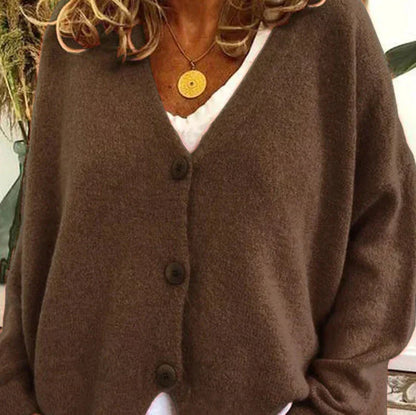 Claire | Cozy V-Neck Button Cardigan