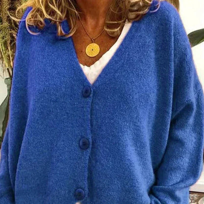 Claire | Cozy V-Neck Button Cardigan