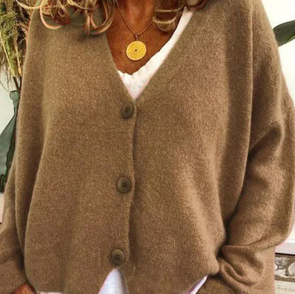 Claire | Cozy V-Neck Button Cardigan