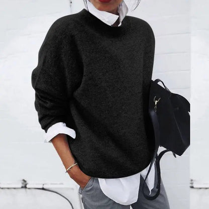 Elise | Classic Crew Neck Ribbed Sweater