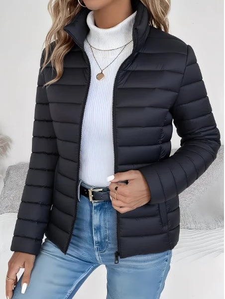 Elizabeth | Quilted Puffer Jacket with Stand Collar