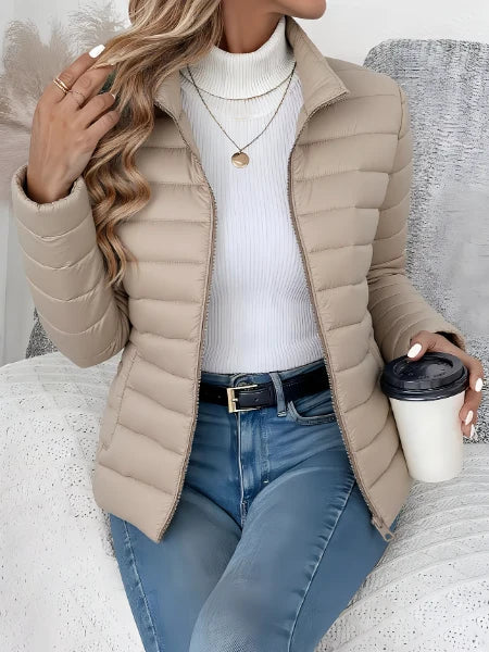 Elizabeth | Quilted Puffer Jacket with Stand Collar