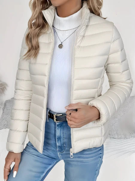 Elizabeth | Quilted Puffer Jacket with Stand Collar