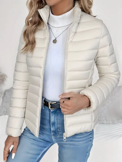 Elizabeth | Quilted Puffer Jacket with Stand Collar