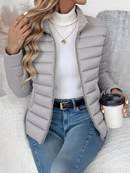 Elizabeth | Quilted Puffer Jacket with Stand Collar