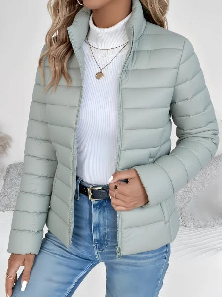 Elizabeth | Quilted Puffer Jacket with Stand Collar