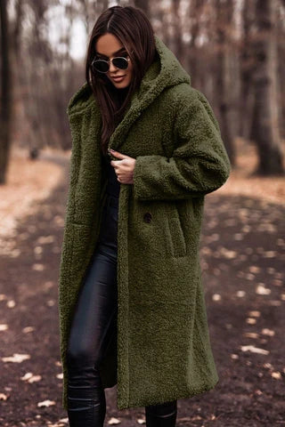 Emma | Faux Fur Hooded Coat with Winter Longline Fit