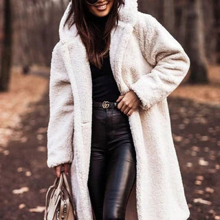 Emma | Faux Fur Hooded Coat with Winter Longline Fit