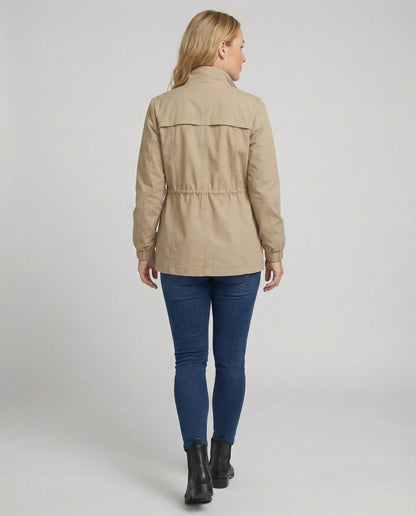 Grace | Utility Jacket with Drawstring Waist and Flap Pockets for Fall