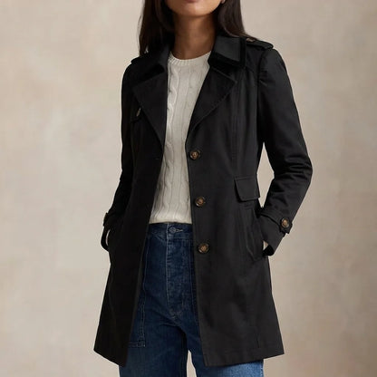 Jessica | Slim Fit Notched Collar Coat for Transitional Weather