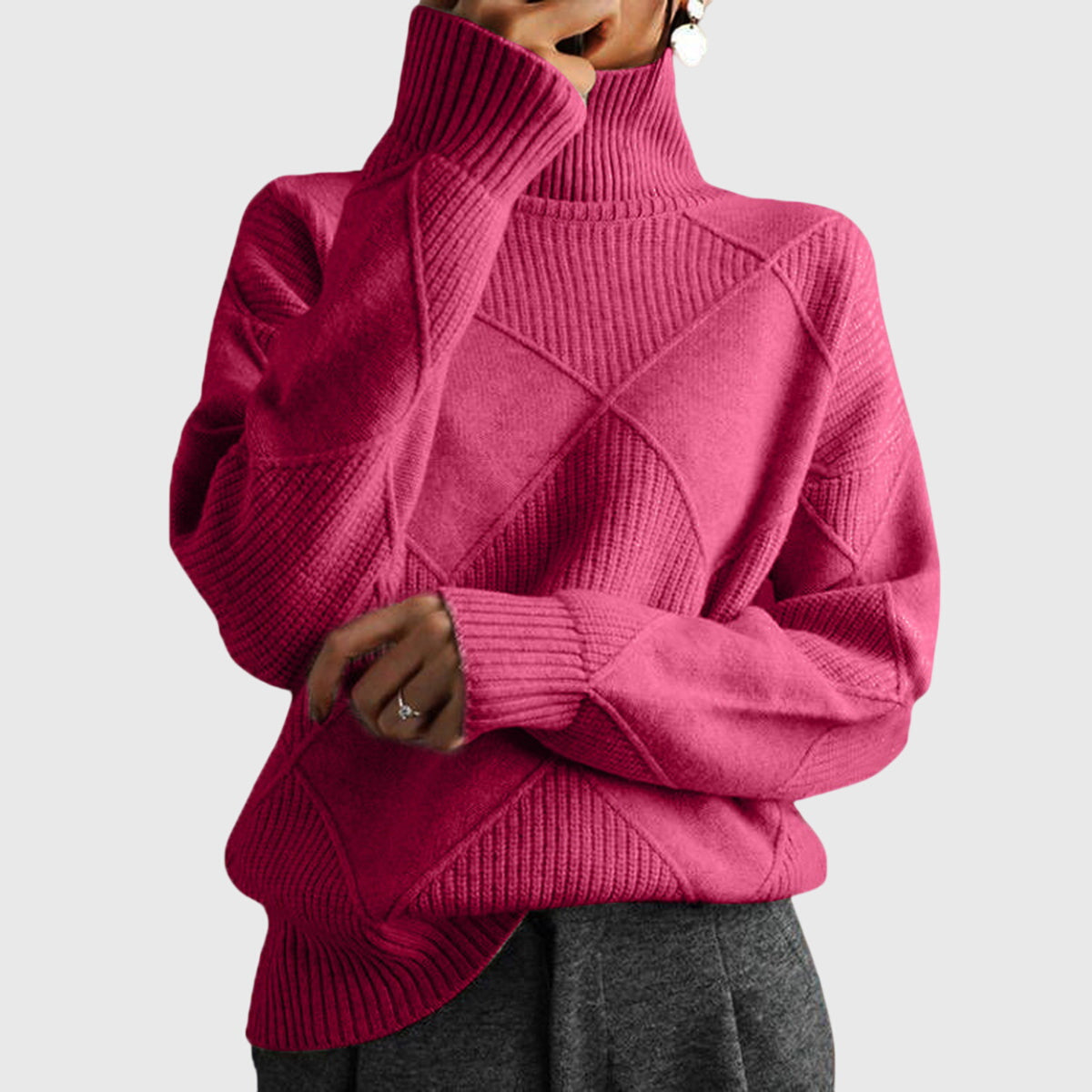 Josie | Warm Ribbed Turtleneck Sweater