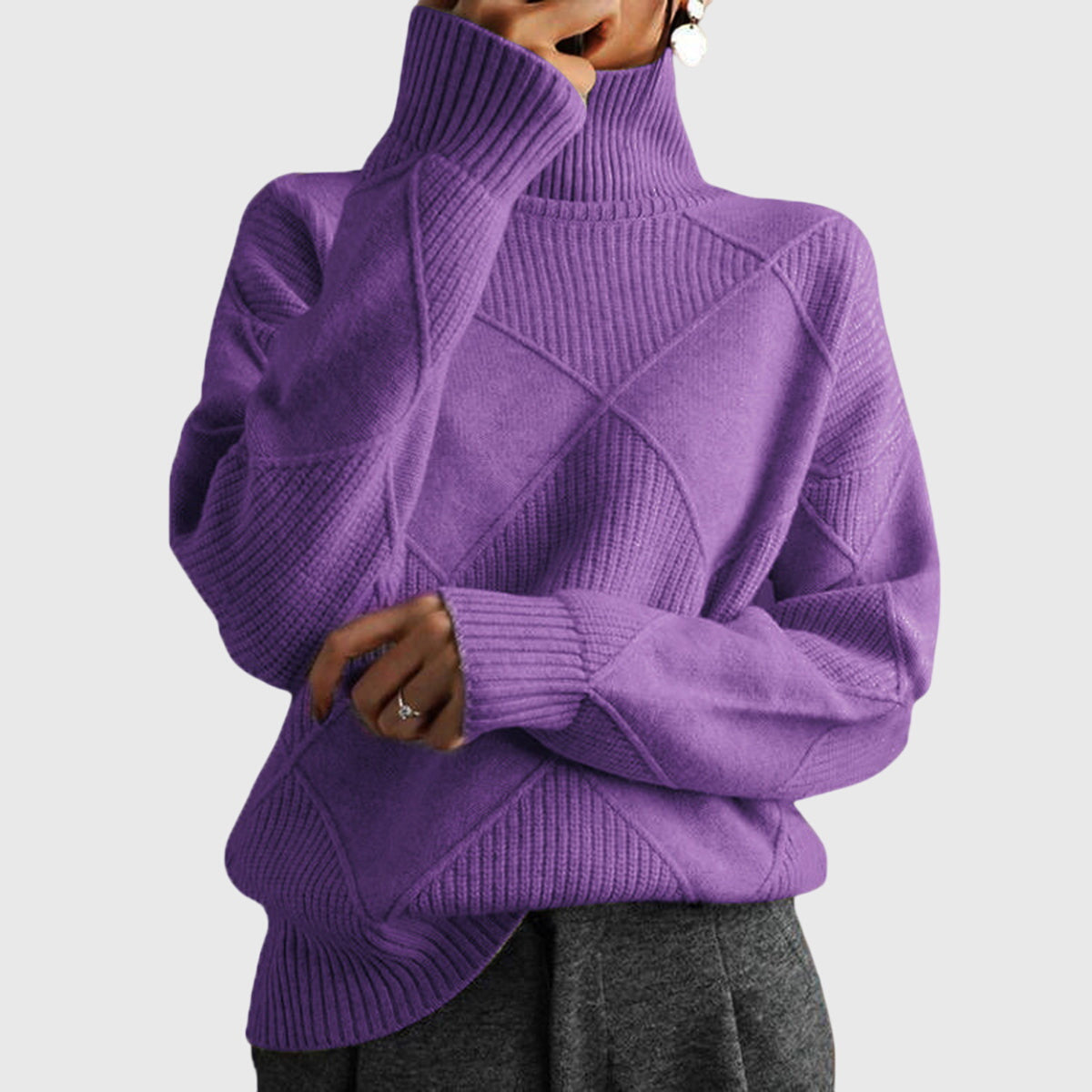 Josie | Warm Ribbed Turtleneck Sweater