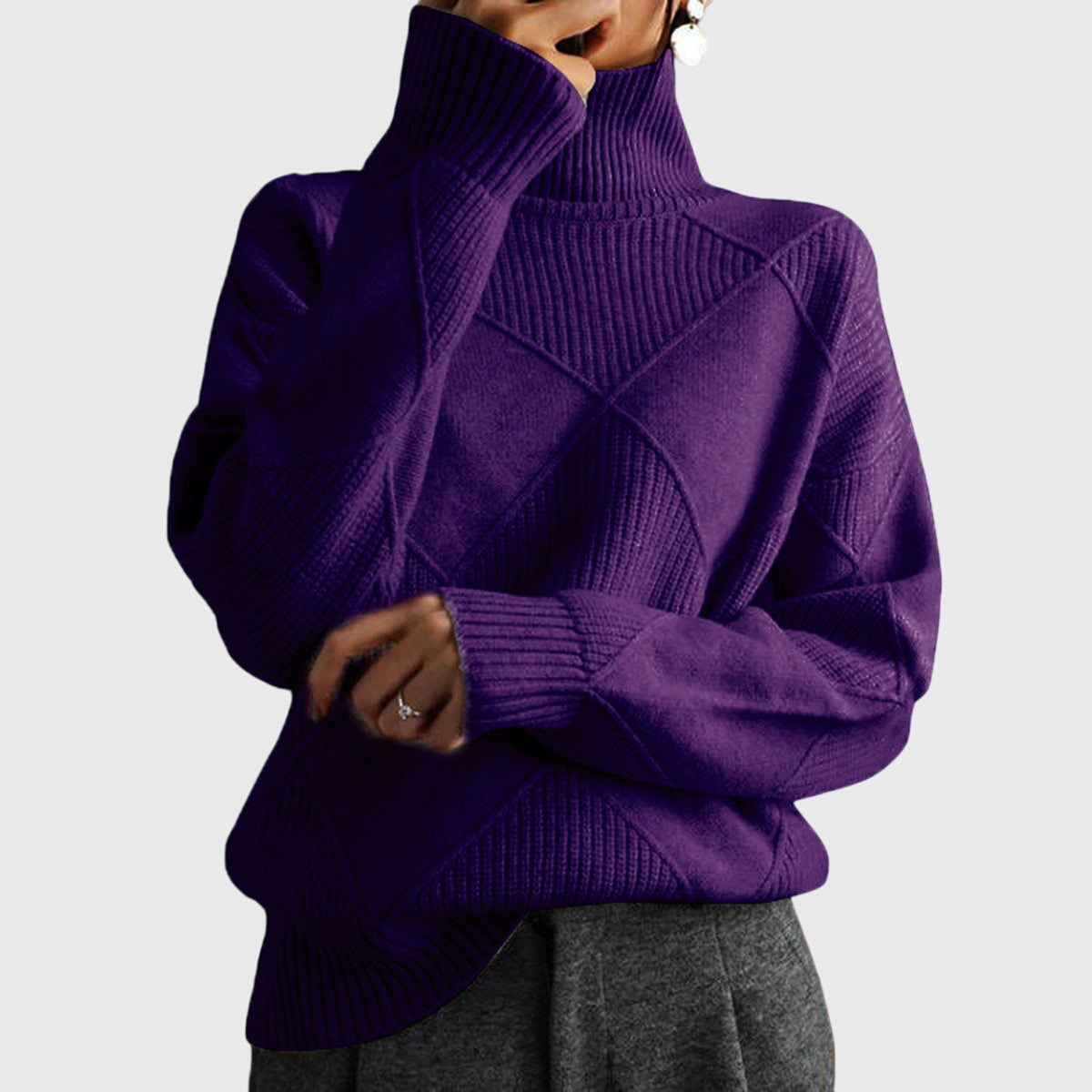 Josie | Warm Ribbed Turtleneck Sweater