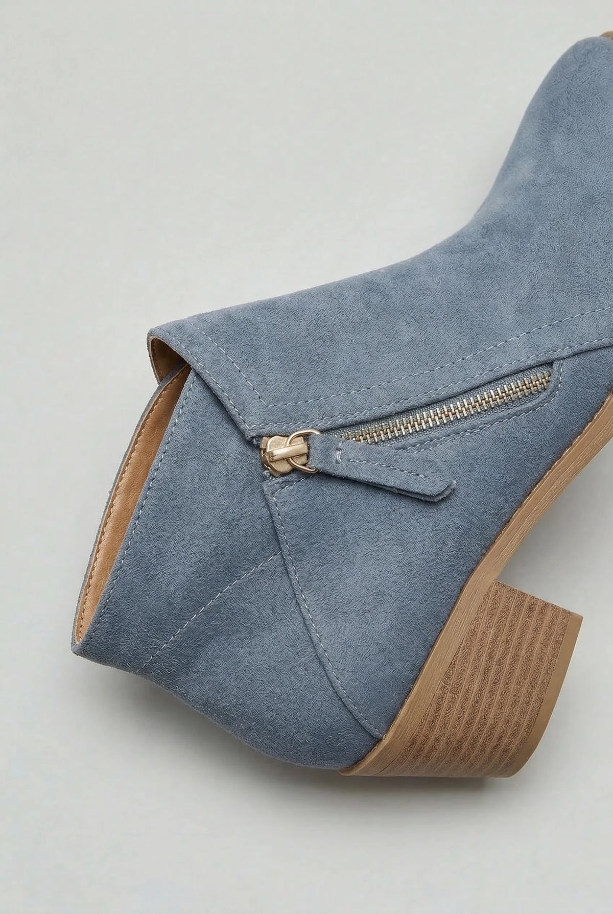 Lily | Block Heel Ankle Boots with Side Zip