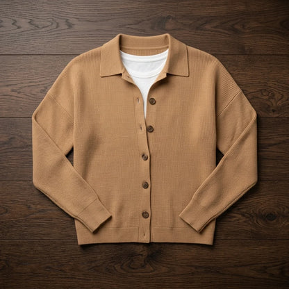 Olivia | Collared Knit Cardigan for Everyday Layering