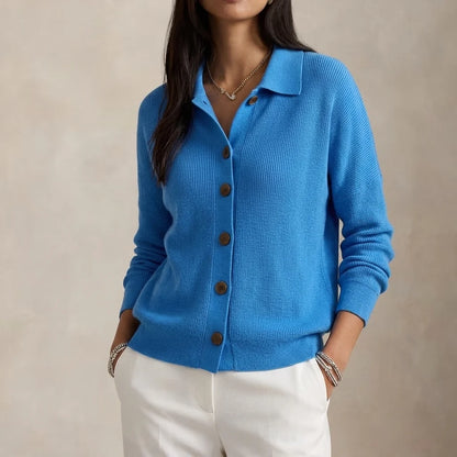 Olivia | Collared Knit Cardigan for Everyday Layering