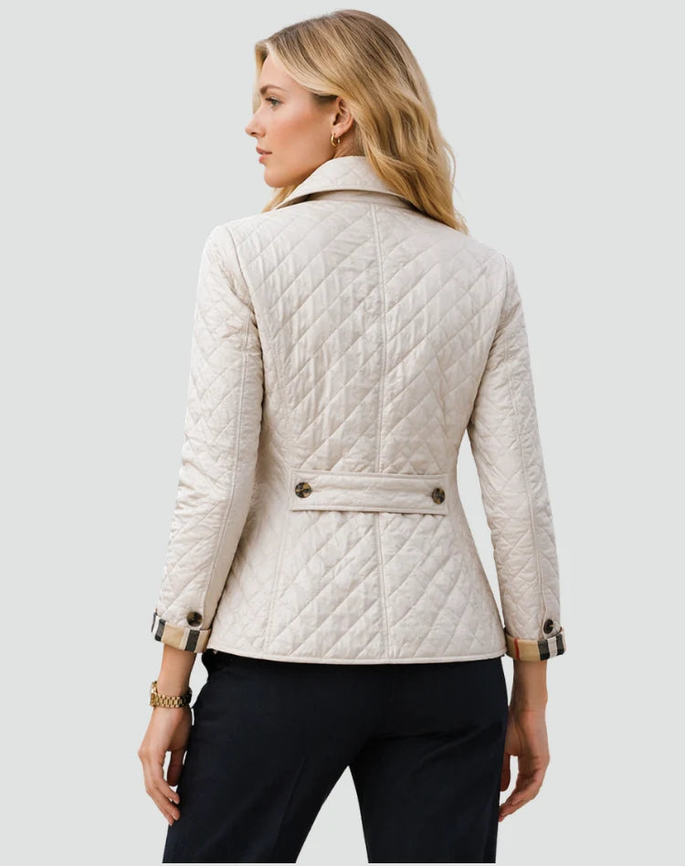 Samantha | Quilted Button-Front Jacket with Lightweight Layering