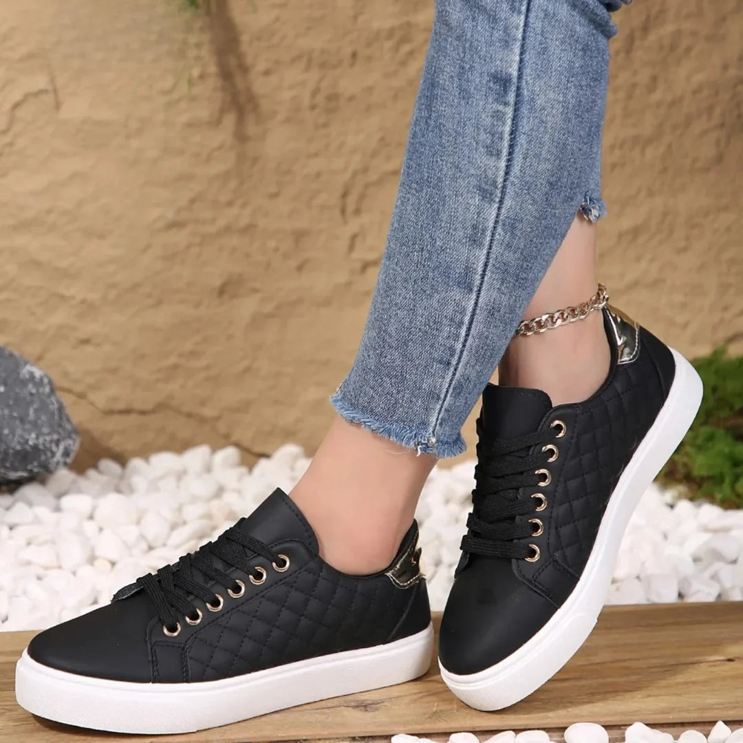 Samantha | Quilted Sneakers with Cushioned Sole
