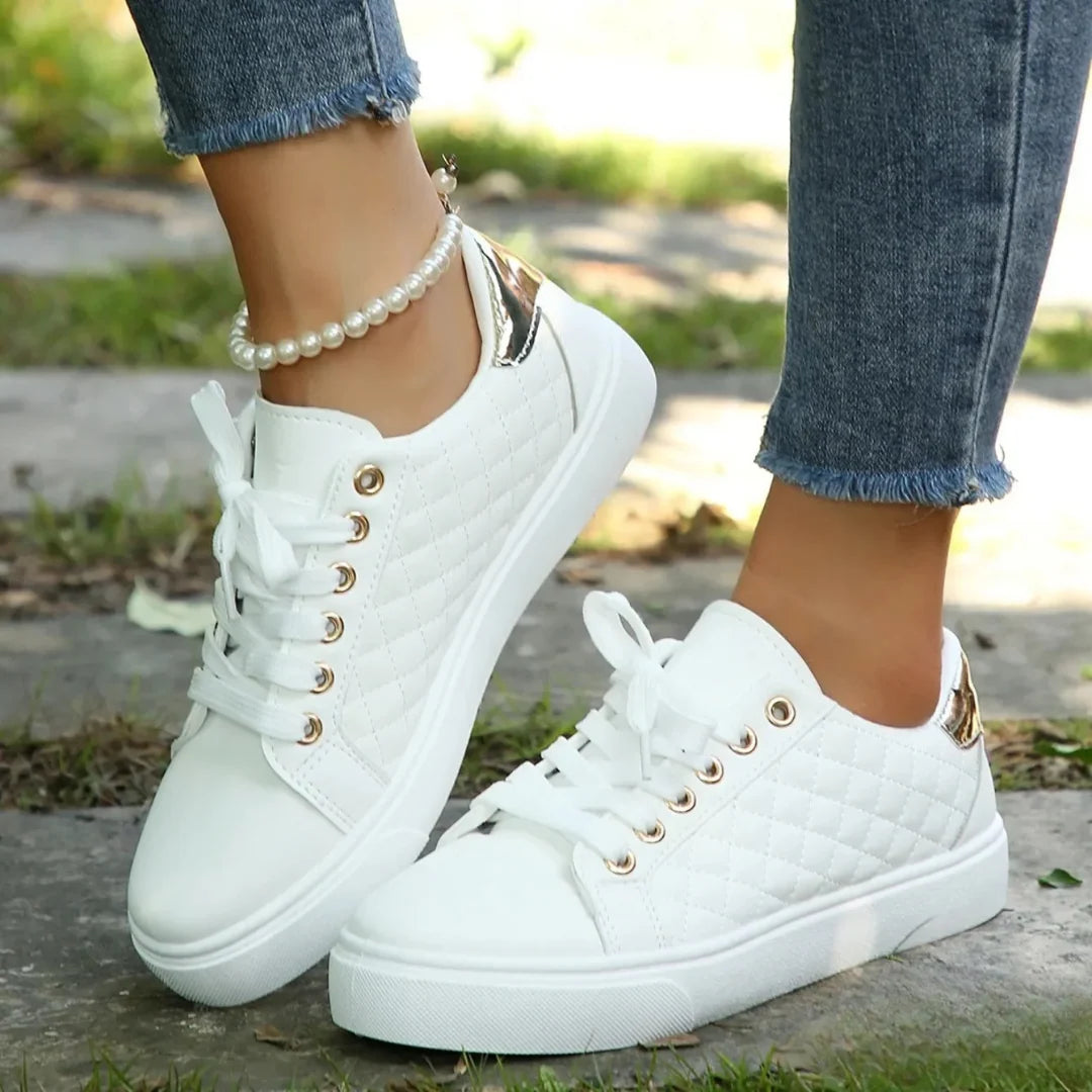 Samantha | Quilted Sneakers with Cushioned Sole