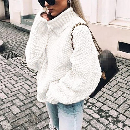Sarah | Chunky Knit Turtleneck Sweater with Oversized Fit