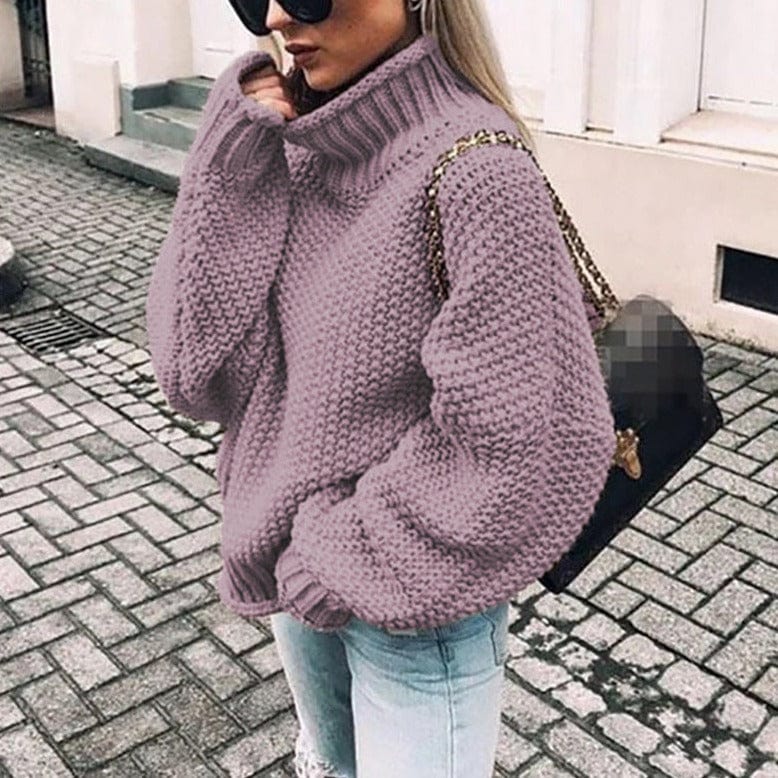 Sarah | Chunky Knit Turtleneck Sweater with Oversized Fit