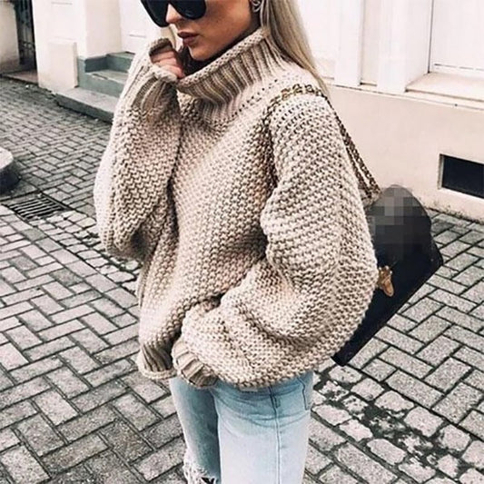 Sarah | Chunky Knit Turtleneck Sweater with Oversized Fit