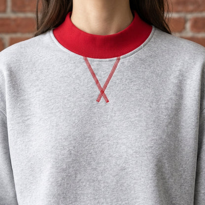 Sofia | Colorblock Crewneck Sweater with Contrast Trim